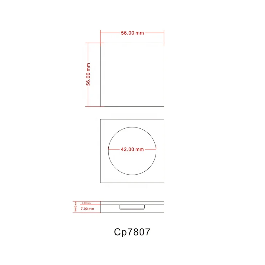 Factory wholesale transparent square empty makeup packaging plastic compact case blusher container for blush