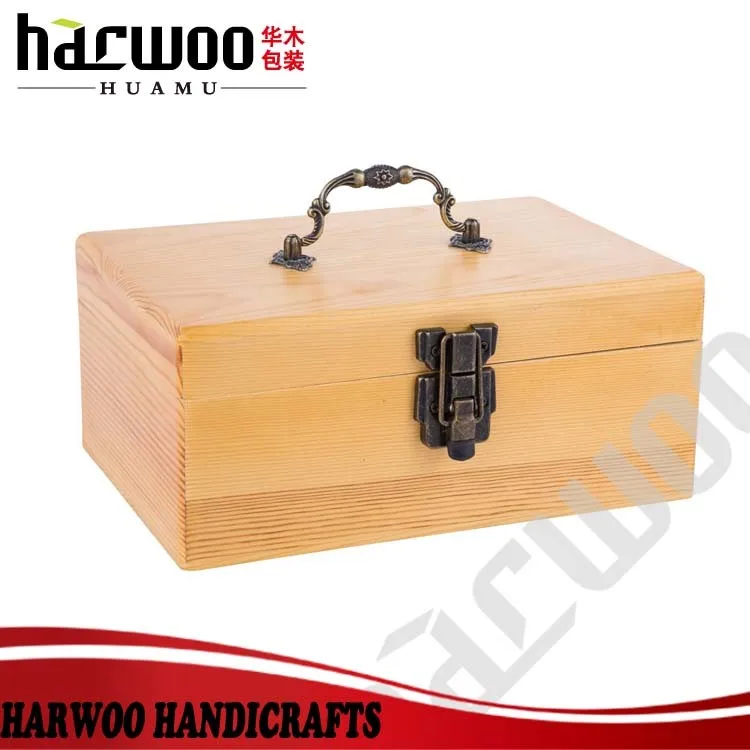 
Rectangular wooden box 