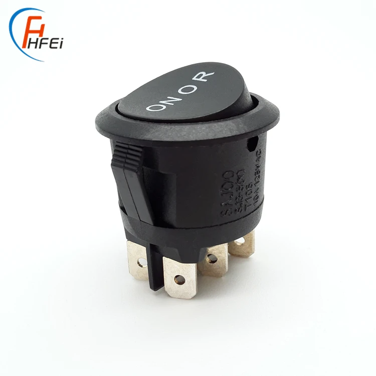 4 pin 12v round rocker switches on-off with light 4 pin round rocker switch