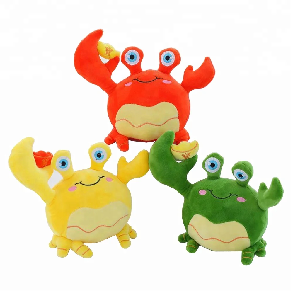 Custom Stuffed Plush Animal Crab Shaped Home Decor Pillows