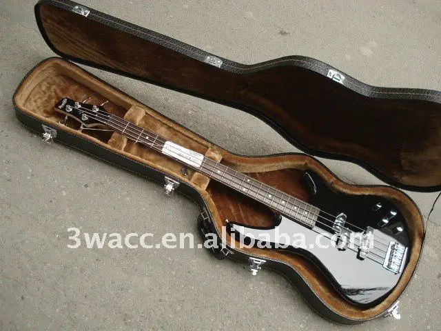 Guitar case for bass guitar