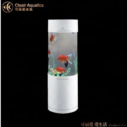 Cleair Aquatics Acrylic Aquarium Fish Tank  48/60/80 Cylinder LS-Y Series
