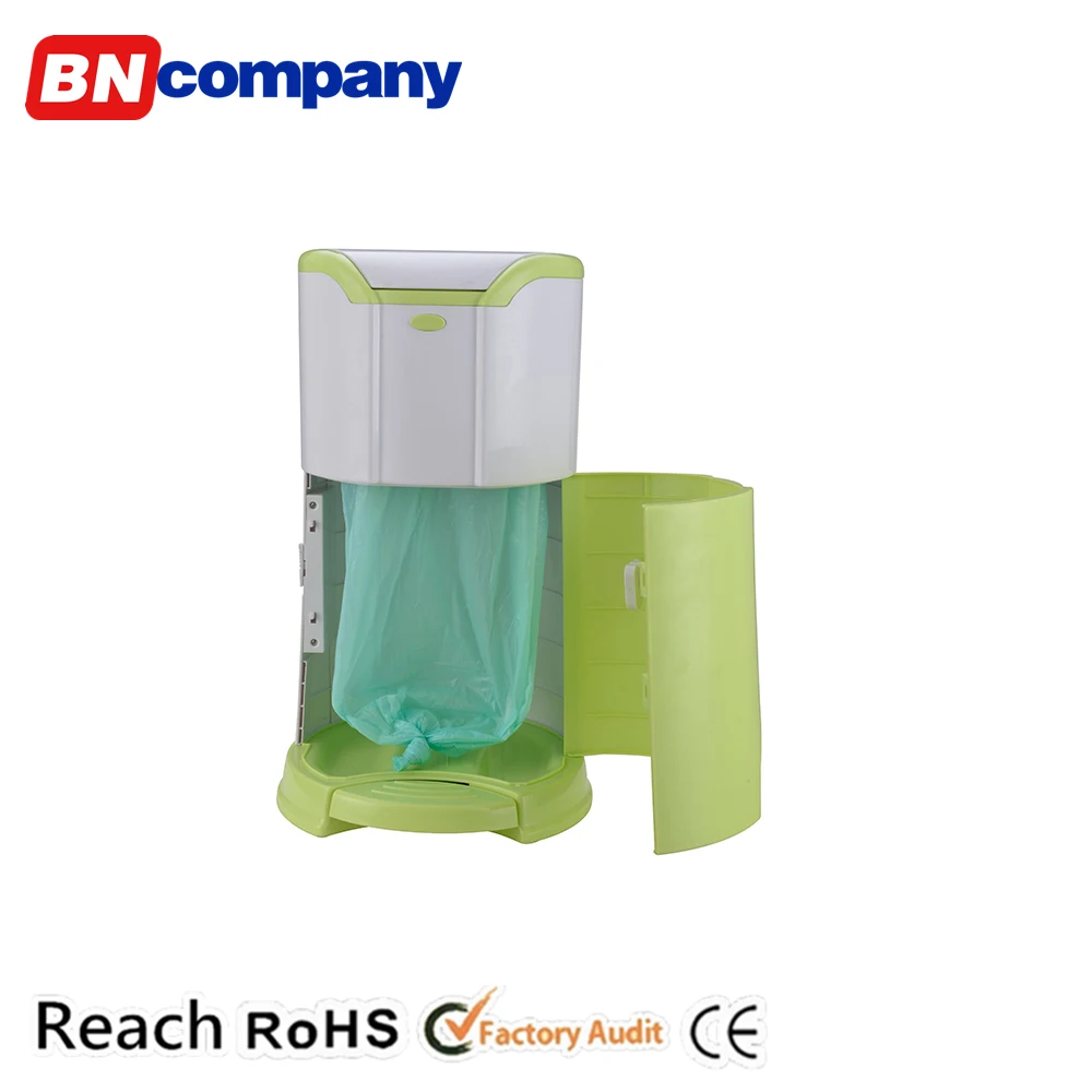 Big Size With 12 Meter Garbage Bags ABS Plastic Dustbin Pedal Trash Can
