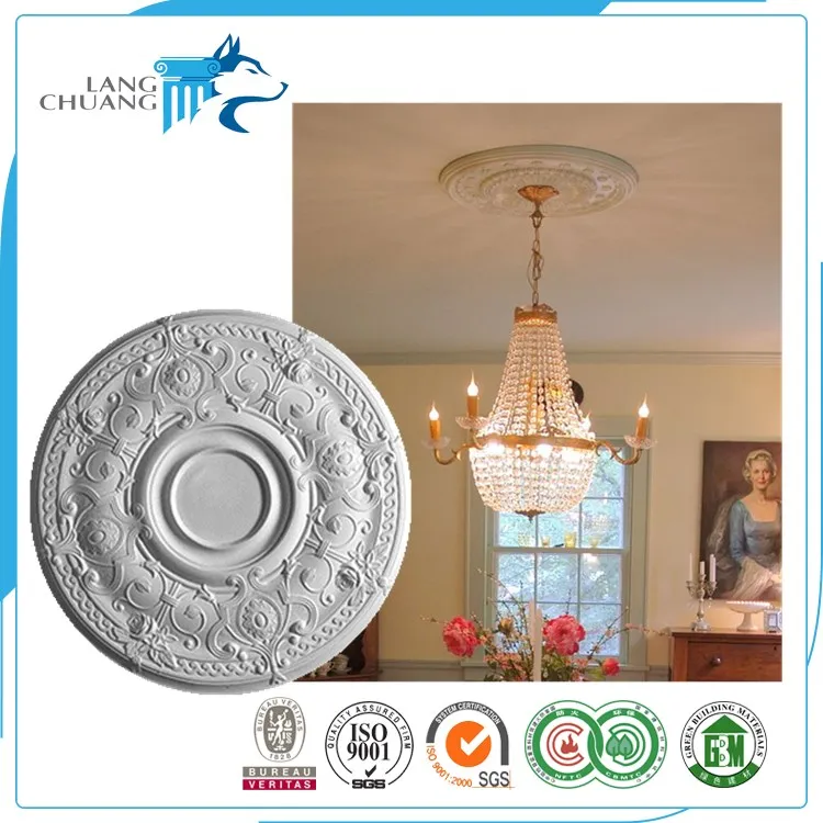 Home Decoration Lighting Equipment Accessories Gypsum Ceiling Medallion