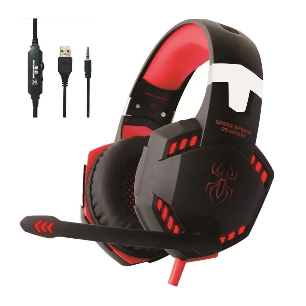 G2000 50mm Headphone Driver Wired Over-Ear Electronic Accessories 7.1 Headset Gaming Casque PS4