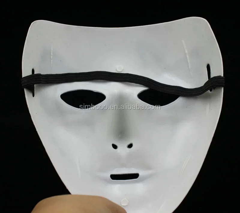 2017 Hot Sell halloween hand-painted masks, street dance masks, plastic hand painted masks