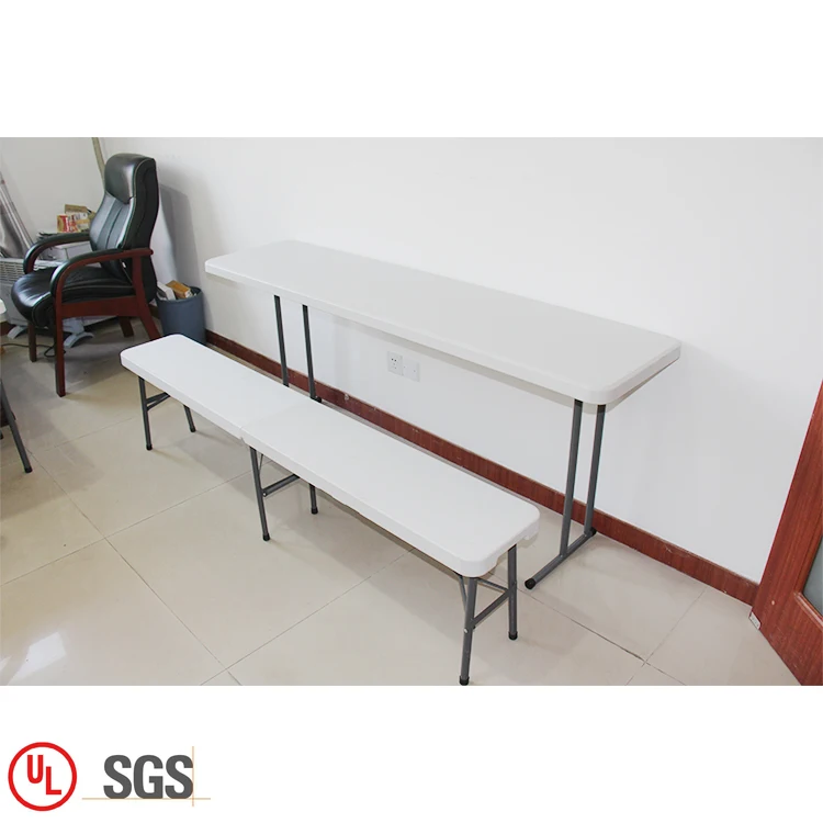 Wholesale Cheap Outdoor Portable Folding Bench Camping White Plastic Folding Bench