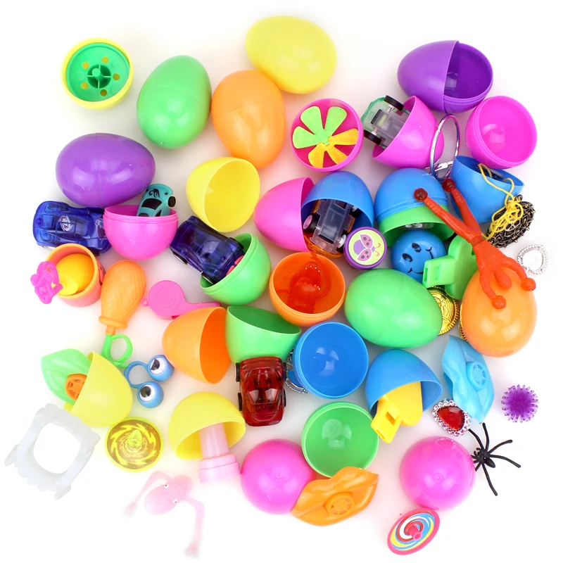 New colorful plastic toy capsule filled with small toy for kids