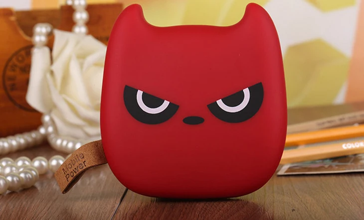 
Electric Gift Cute Cartoon 12000Mah Portable Charger External Custom Battery Power Bank 