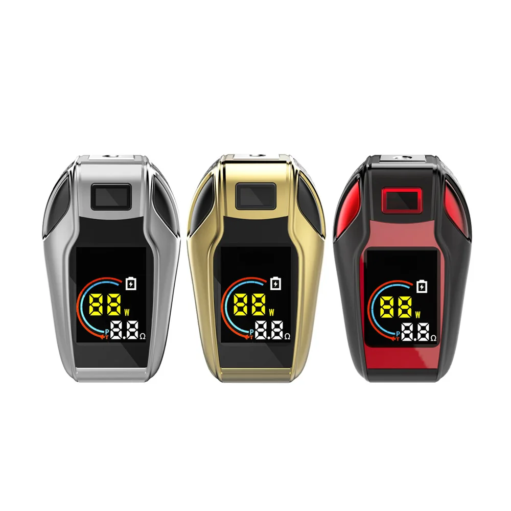 
Huge Battery Supply Variable Voltage 80W Colorful Digital Display Vape Mod Starter Kit 80w LED screen Box Mod 