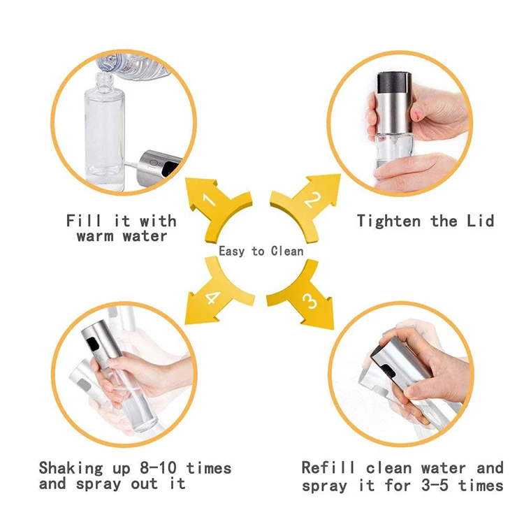 
Promotion BBQ portable food grade glass bottle olive oil sprayer bottle for cooking 