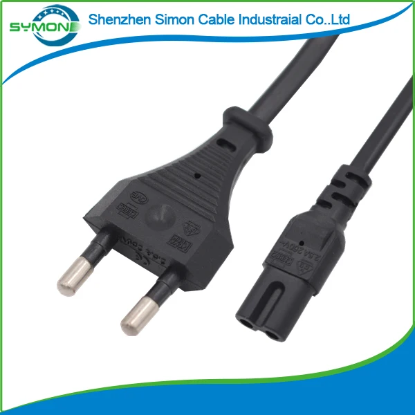 1.5m EU 2PIN AC power cord for radio