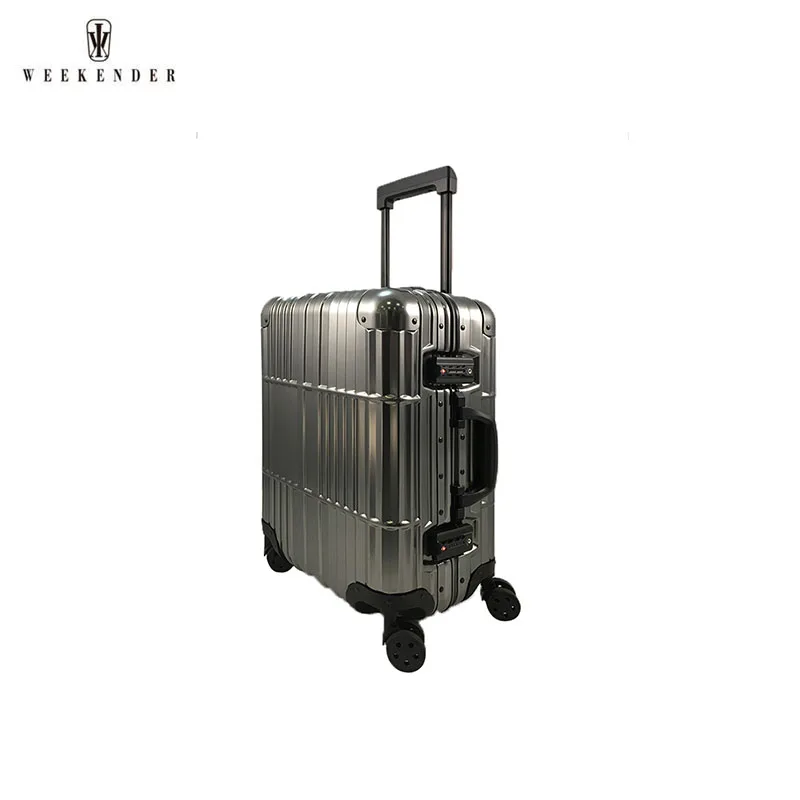 Chinese Aluminum Metal Polo Club Trolley Suitcase