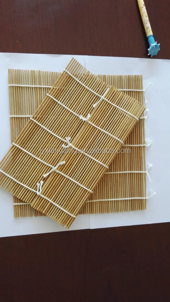 Carbonized color bamboo sushi rolling mat