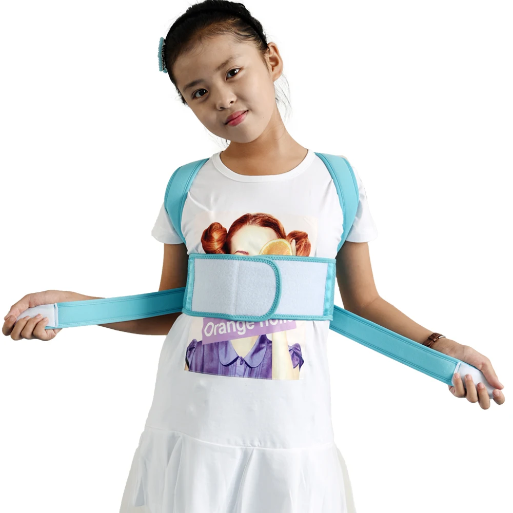 Сетчатый тканевый ортопедический жилет для поддержки спины и поясницы, Корректор осанки для женщин, мужчин, детей, детей