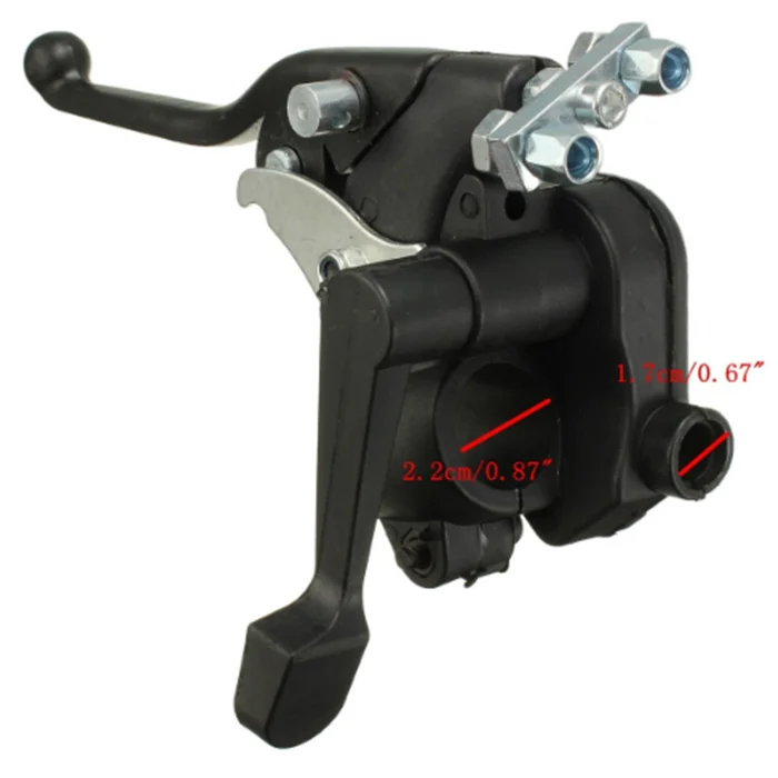 22mm Dual Brake Lever With Parking For 2 Stroke 47CC 49CC Mnni Quad ATV Moto