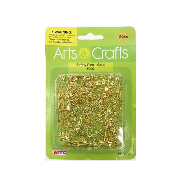 
wholesale Huaxuan gold plated safty pins for kids diy, garment pin 