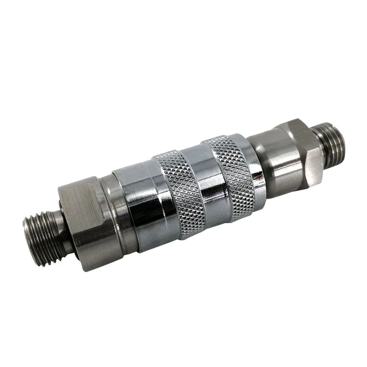hydraulic flat quick connect quick release coupling quick coupler set