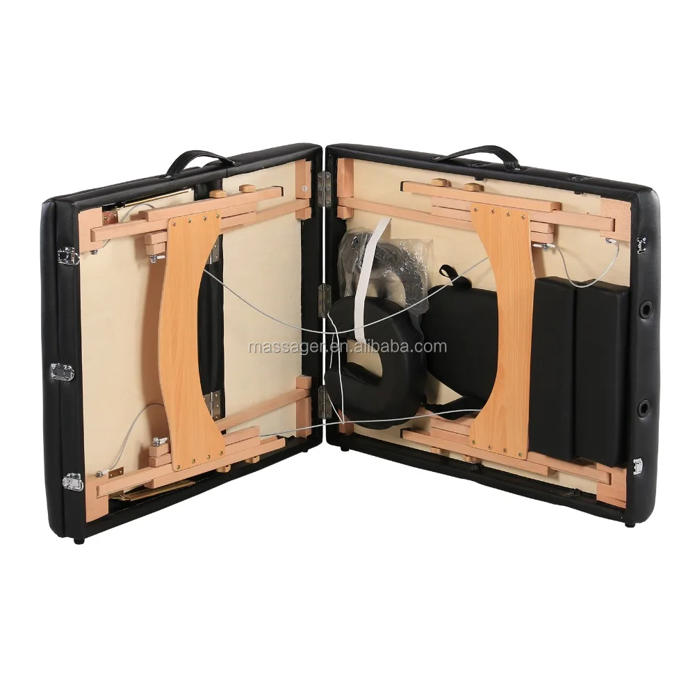 
Acrofine folding adjustable wooden portable table massage 