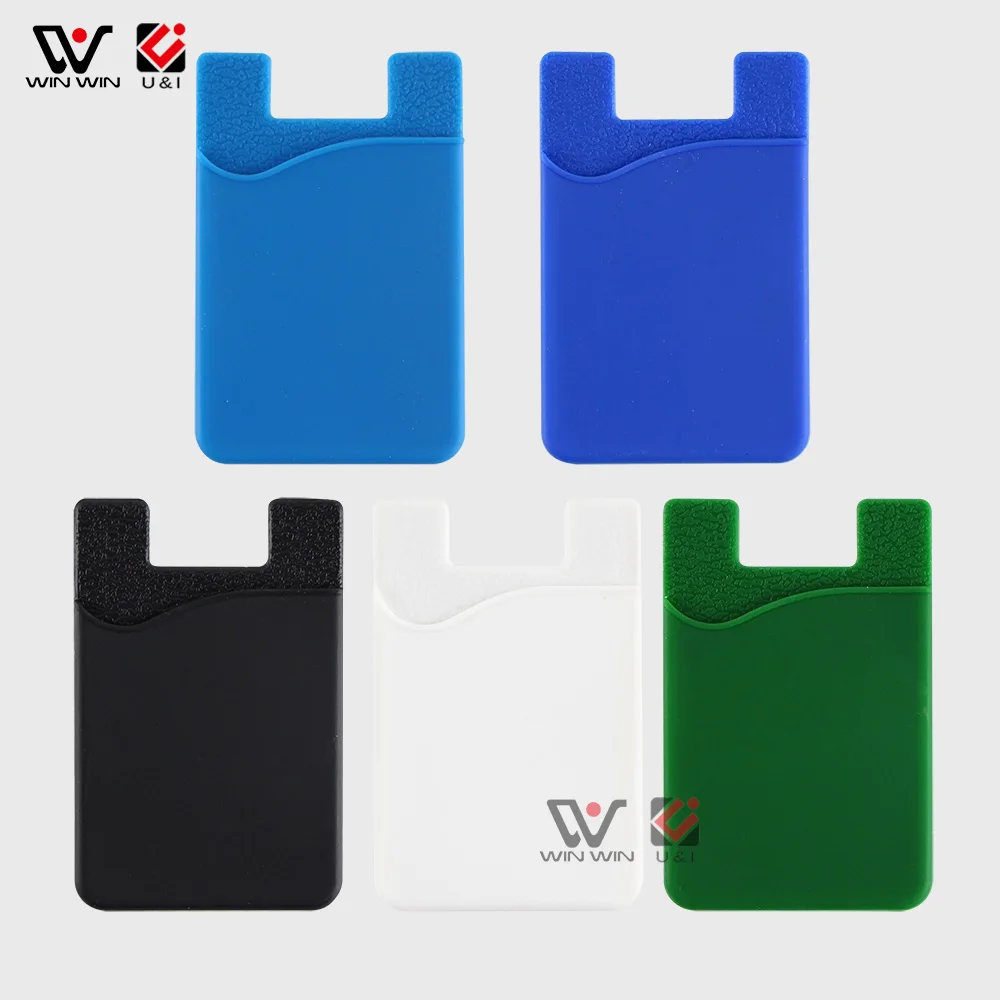 Силиконовый держатель для карт с именем и карманом смартфона