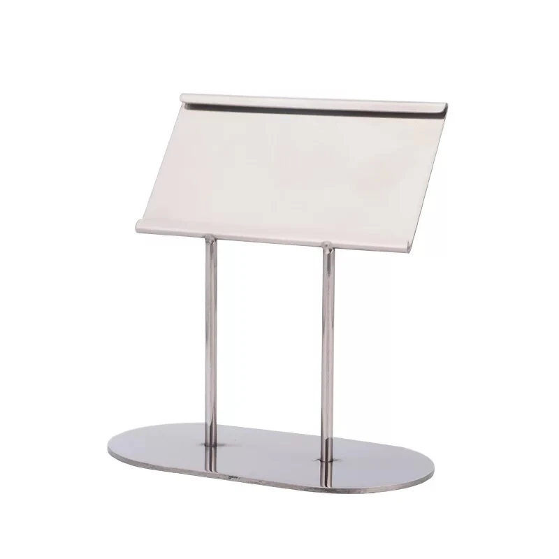 Customizable Stainless Steel Restaurant Buffet Tag Holder