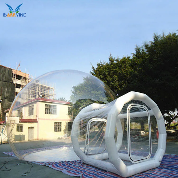 Manufacturer guangzhou inflatable transparent bubble tent clear inflatable bubble lodge tent