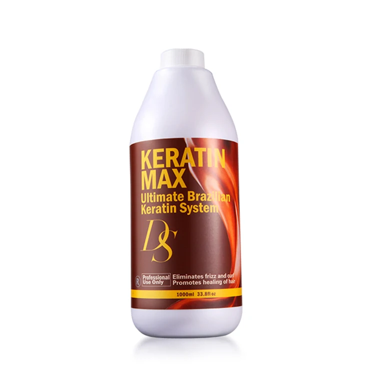 DS Keratin MAX Hair Relaxer Brazilian Pure Bio 5% Formaldehyde Keratin Hair Straightening Treatment Cream
