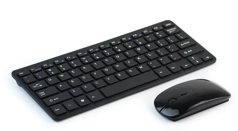 multicolor ultra slim 2.4g wireless chiclet keyboard and mouse