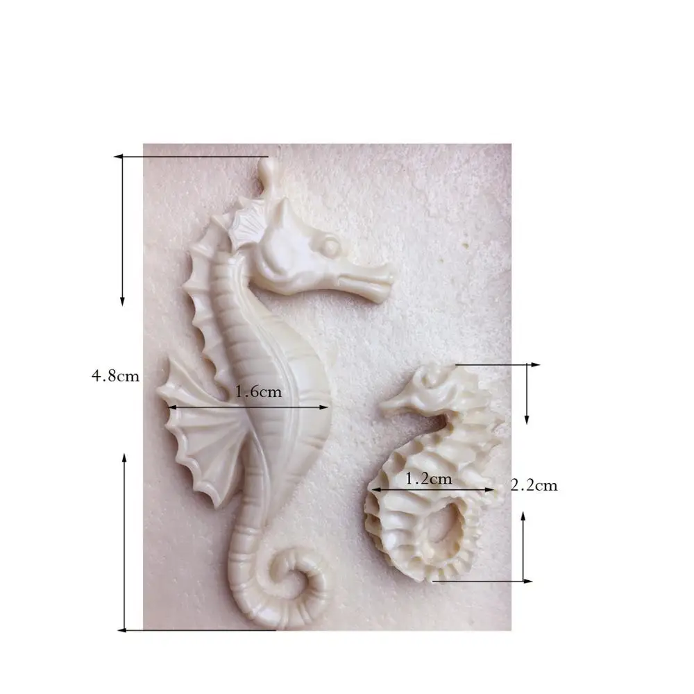
Cake Tools silicone foundant mold sea horse seahorse mould for cake decoration 