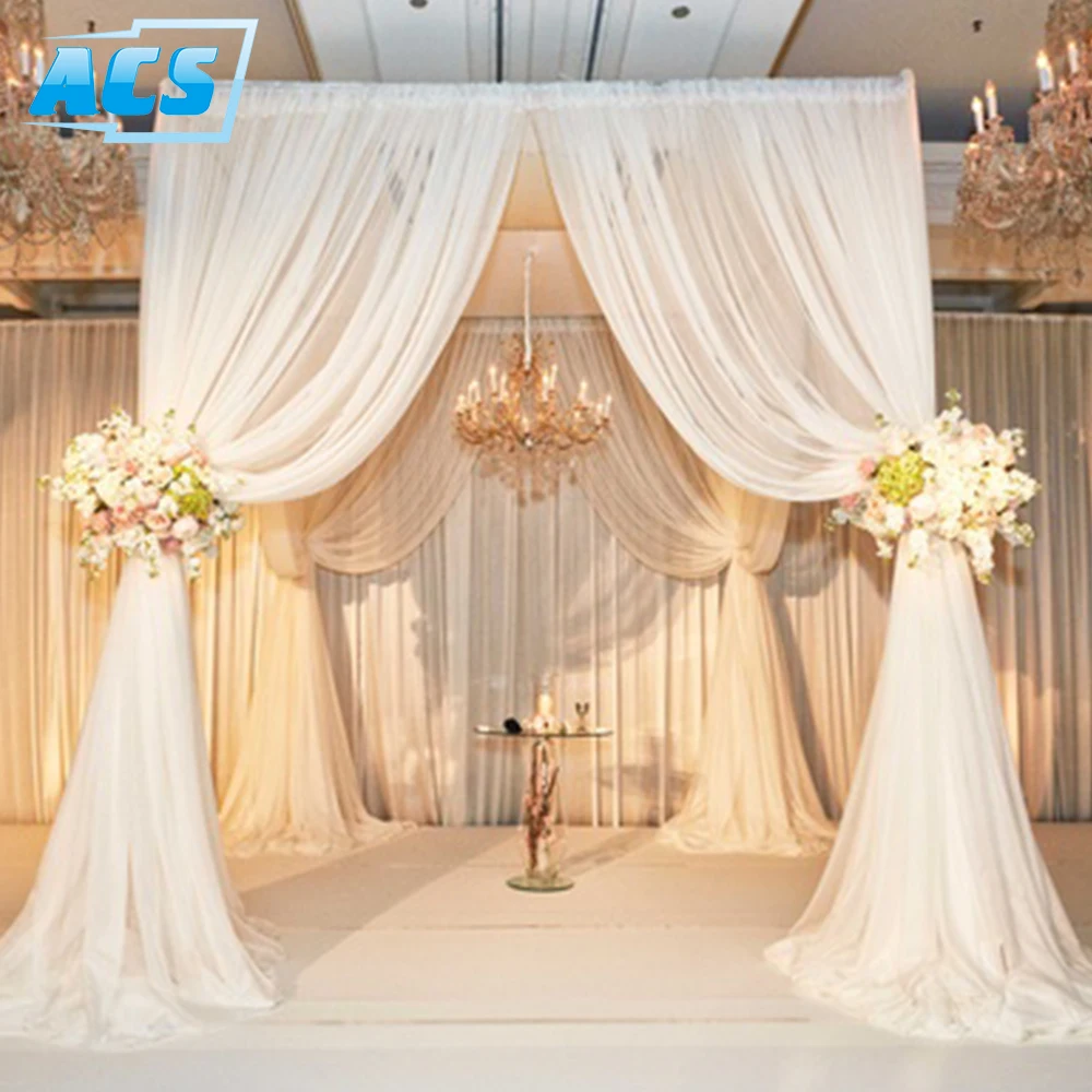 New wedding back drop stand curtain drapery used pipe and drape for sale