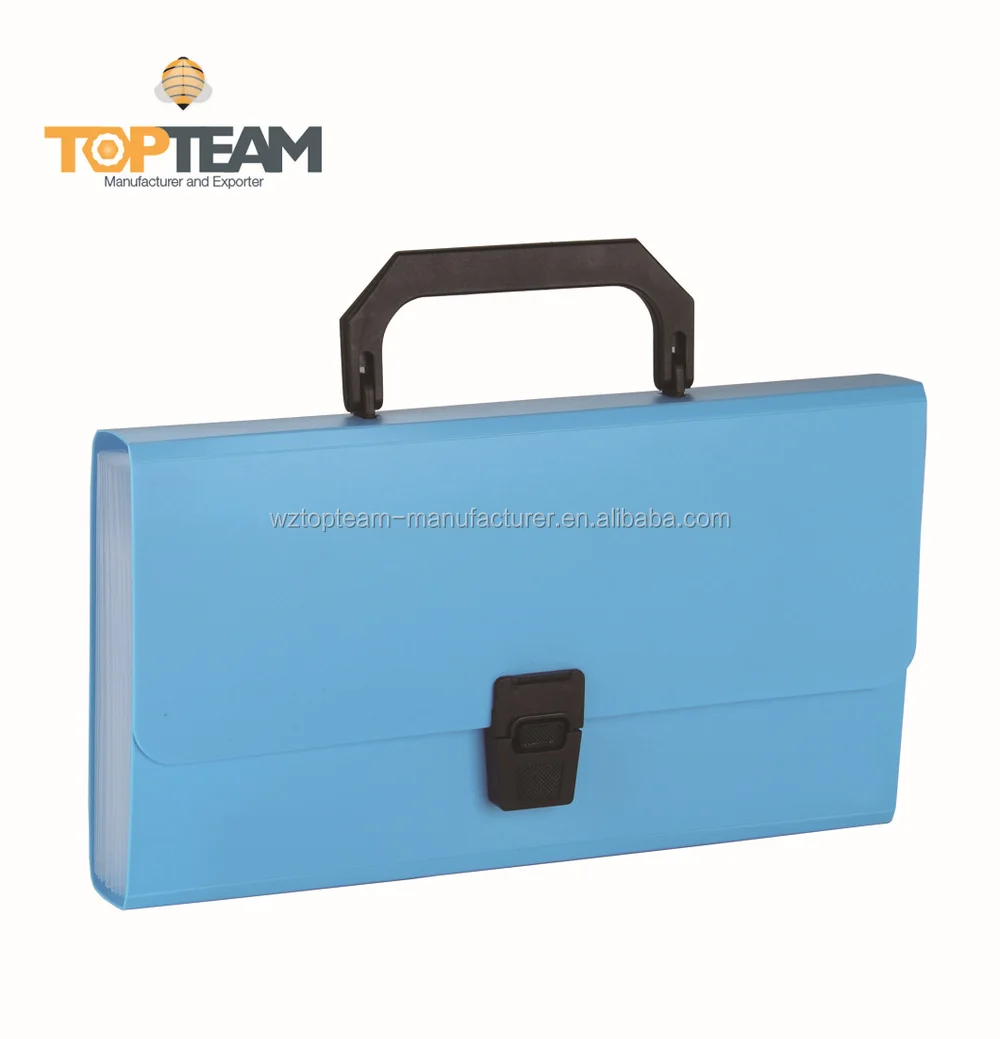 
A5 PP Expandable Wallet File Folder Plastic File Folder With 12 Pockets 