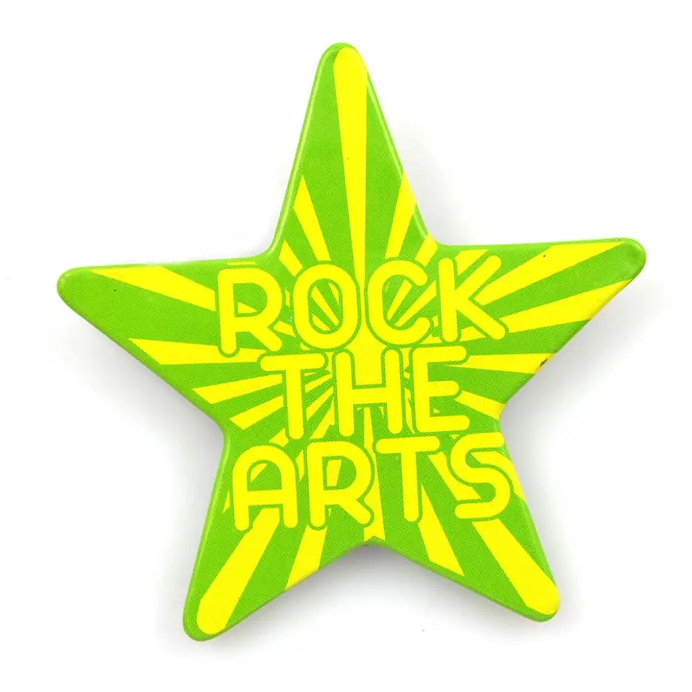 Artigifts Eco-Friendly Factory Direct Sale Sublimation Pin Button Badge Maker Print Custom Logo Blank 58Mm Star Tin Button Badge