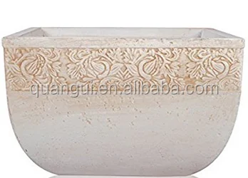 Factory sales light weight durable outdoor large garden decorative pot for home and garden in stock