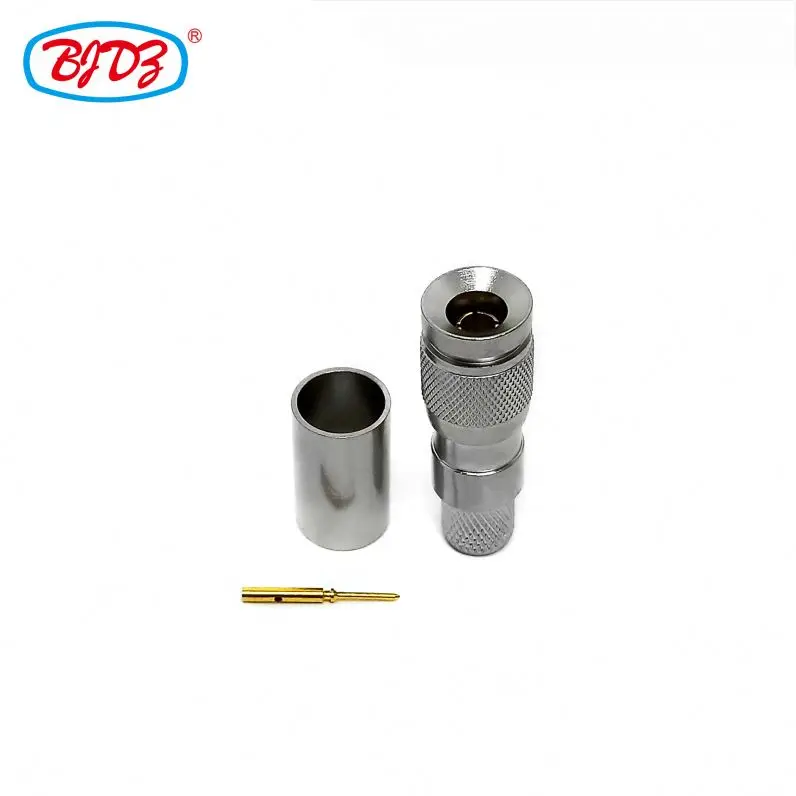 Precision Connector CC4 SAA Din 1.0/2.3 Male Plug Connector Crimp For BT3002 Cable Pigtail Connector