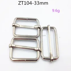 Wholesale factory factory supply rose gold color 1 inch metal adjustable strap buckle for bag