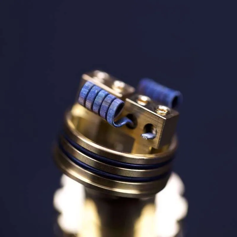 Заводская оптовая продажа готовая катушка радужного цвета a1 ni80 ss Clapton Alien Tiger Hive Quad Flat twisted Fused