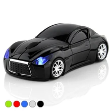 New Fashion Sports Car 2.4GHz Wireless Mouse 1600DPI Optical Gaming Mouse Mice for Computer PC free shipping