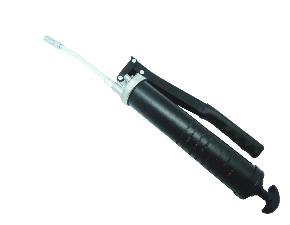 
14oz 9500psi Heavy Duty 3-Way Loading American Type Lever Grease Gun with Jaws Hydraulic Coupler and Extension Pipe 