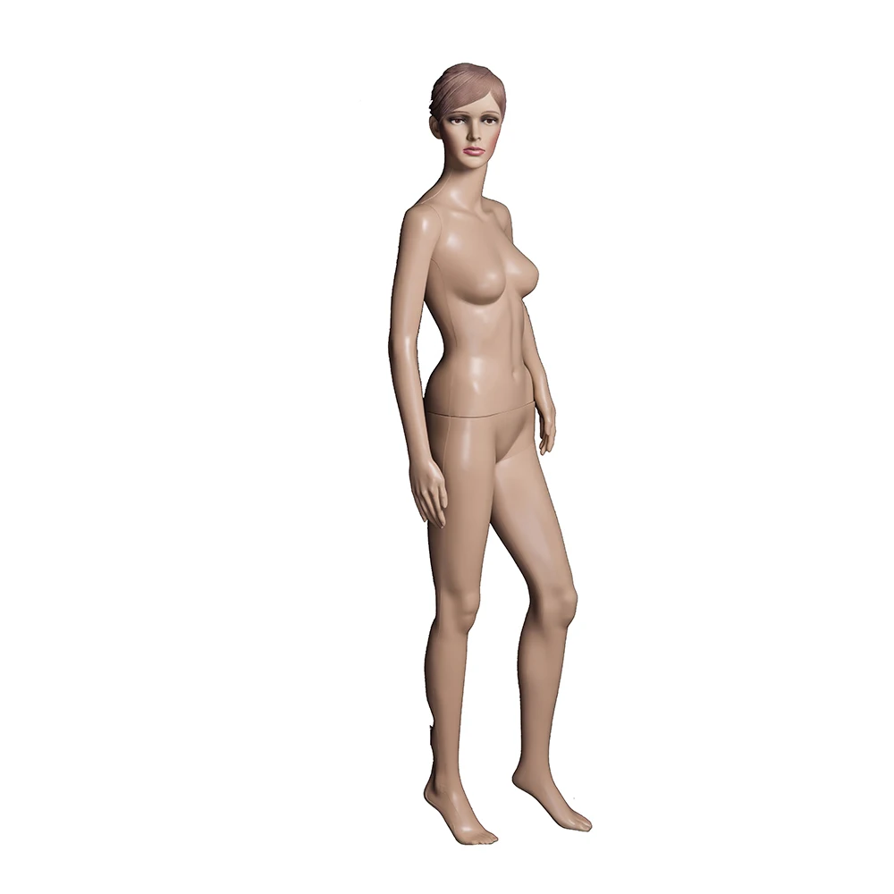 Wholesale Plastic Female Mannequin Beautiful Make Up Realistic Silicone