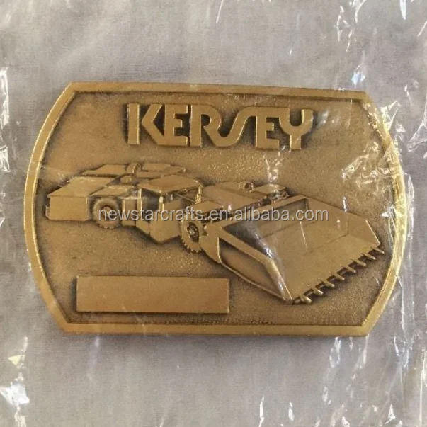 Cheap price metal custom logo name plate belt buckles
