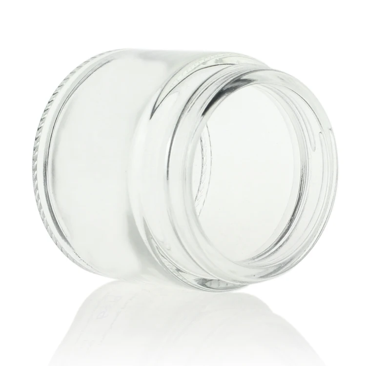 hot sale 60g clear glass jar 2oz face cream jar gold cap factory price