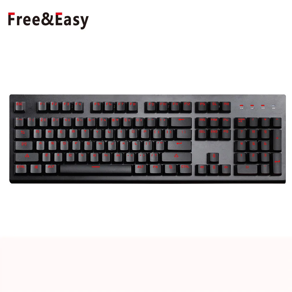 OEM Cheapest Cost Red Rgb Mechanical Keyboard Teclado Gamer With Cherry Mx Switch
