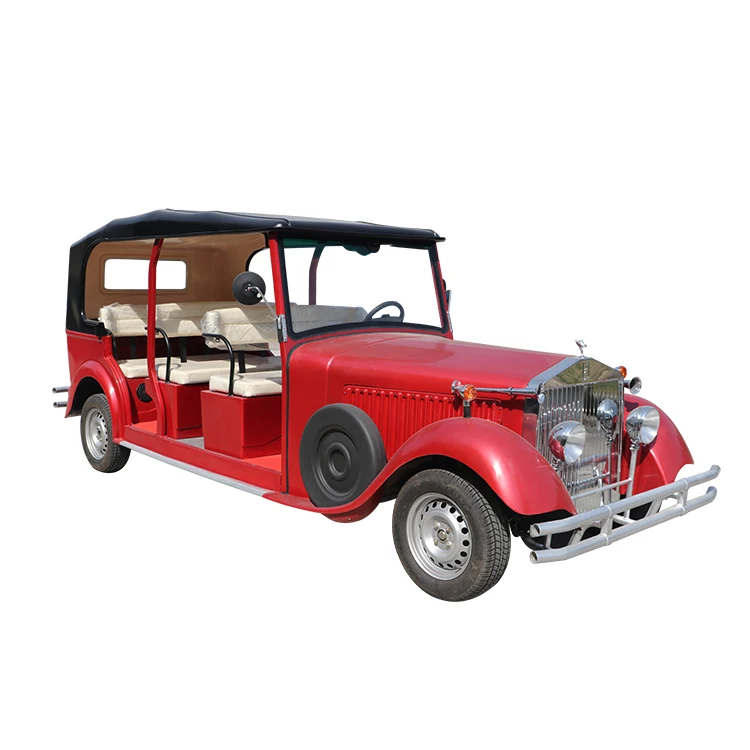 9 Seats Electric Sightseeing Vintage Car For  Amusement Park