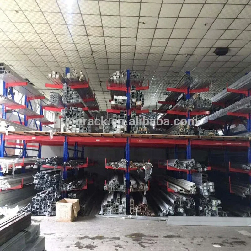 Car Cantilever Racking System steel pipe warehouse storage cantilever rack