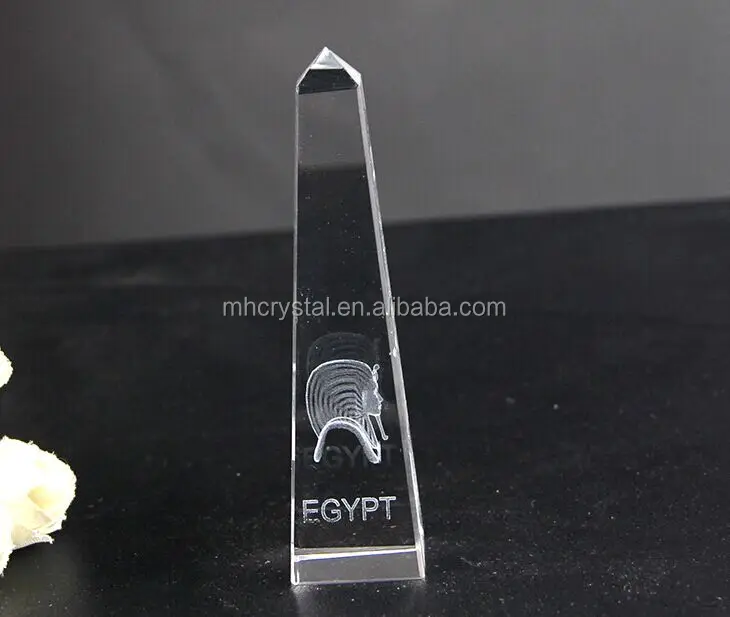 3D лазерный костюмы египетского фараона Crystal Clear пирамиды башня MH-F0562