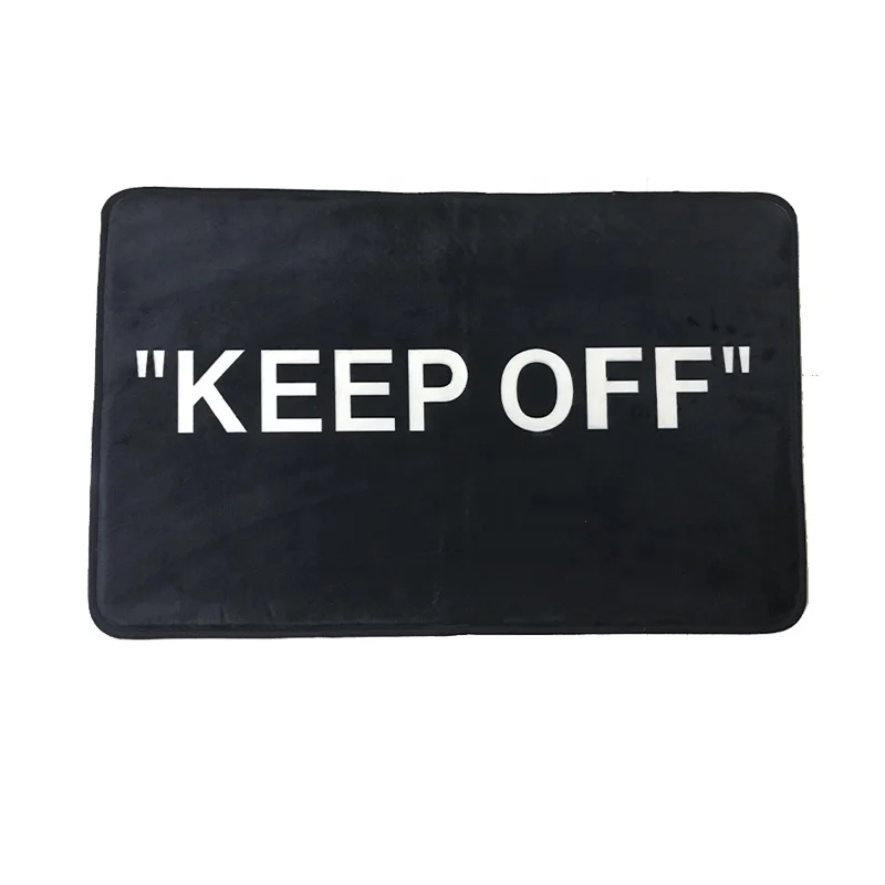 
50*80cm Coral Fleece KEEP OFF Doormats For Bedroom Room Welcome Front Door 