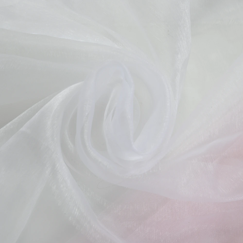 
white purple red solid color wedding dress and gift drawstring bags pouch silk organza fabric 