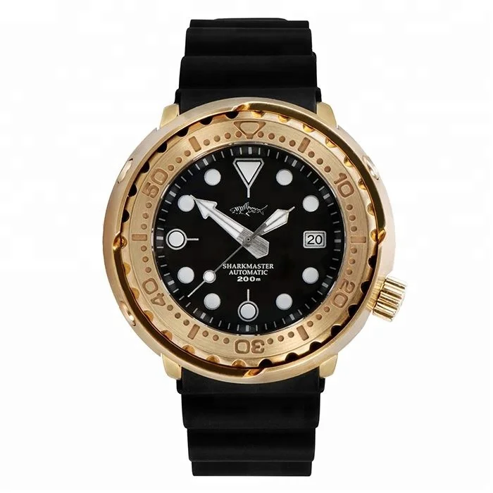 Ready to ship  Vintage Bronze Tuna  Diver Automatic Nh35 200M Man Dive Sapphire Glass Watch