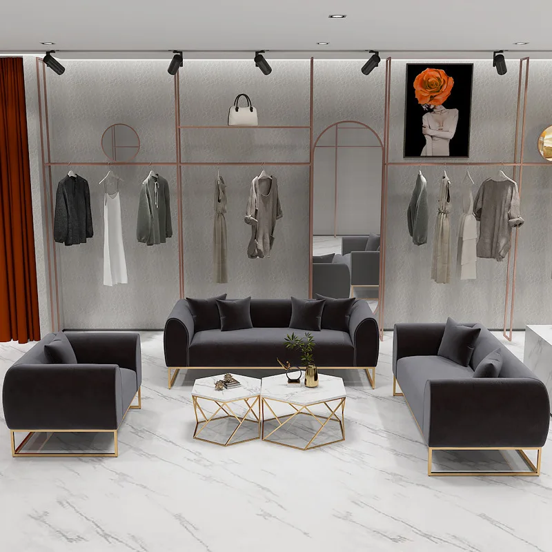 Leisure Modern Velvet Fabric home Furniture couch Living Room sofas pink sofa