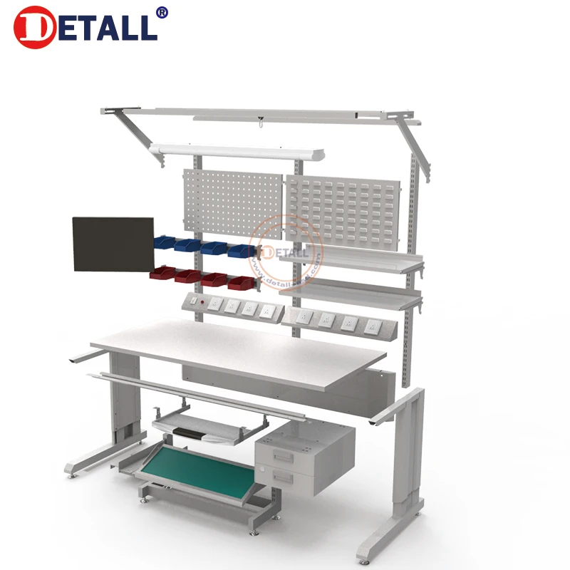 Лучшие продажи антистатические ящик workbench ОУР промышленных стол инспекции